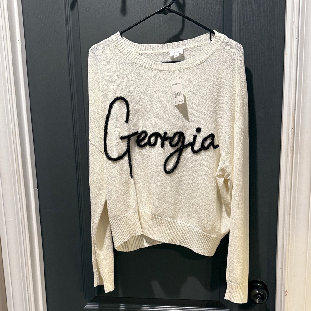 Versona Cream Georgia Crew Neck Sweater
